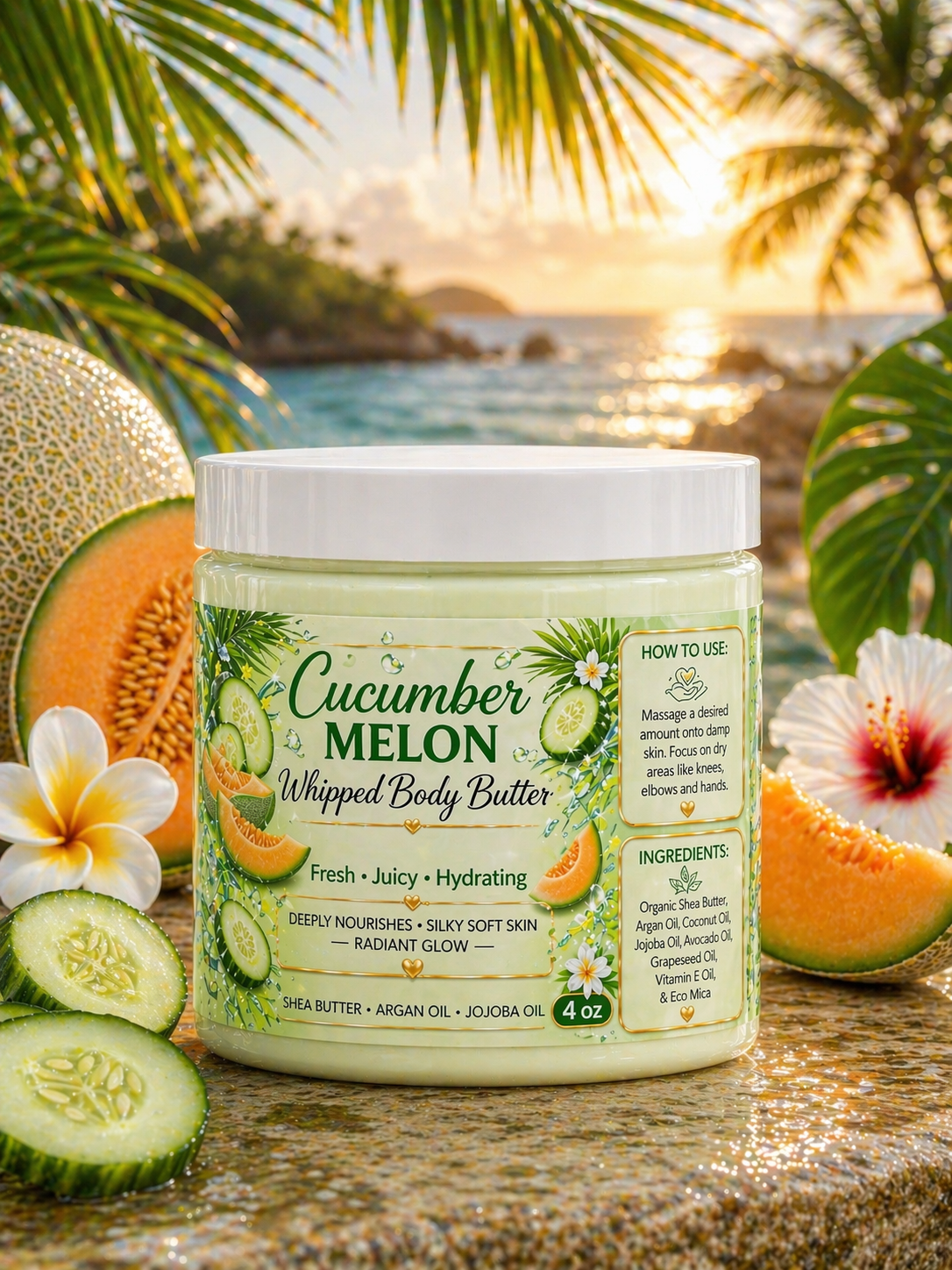 Cucumber Melon Whipped Body Butter